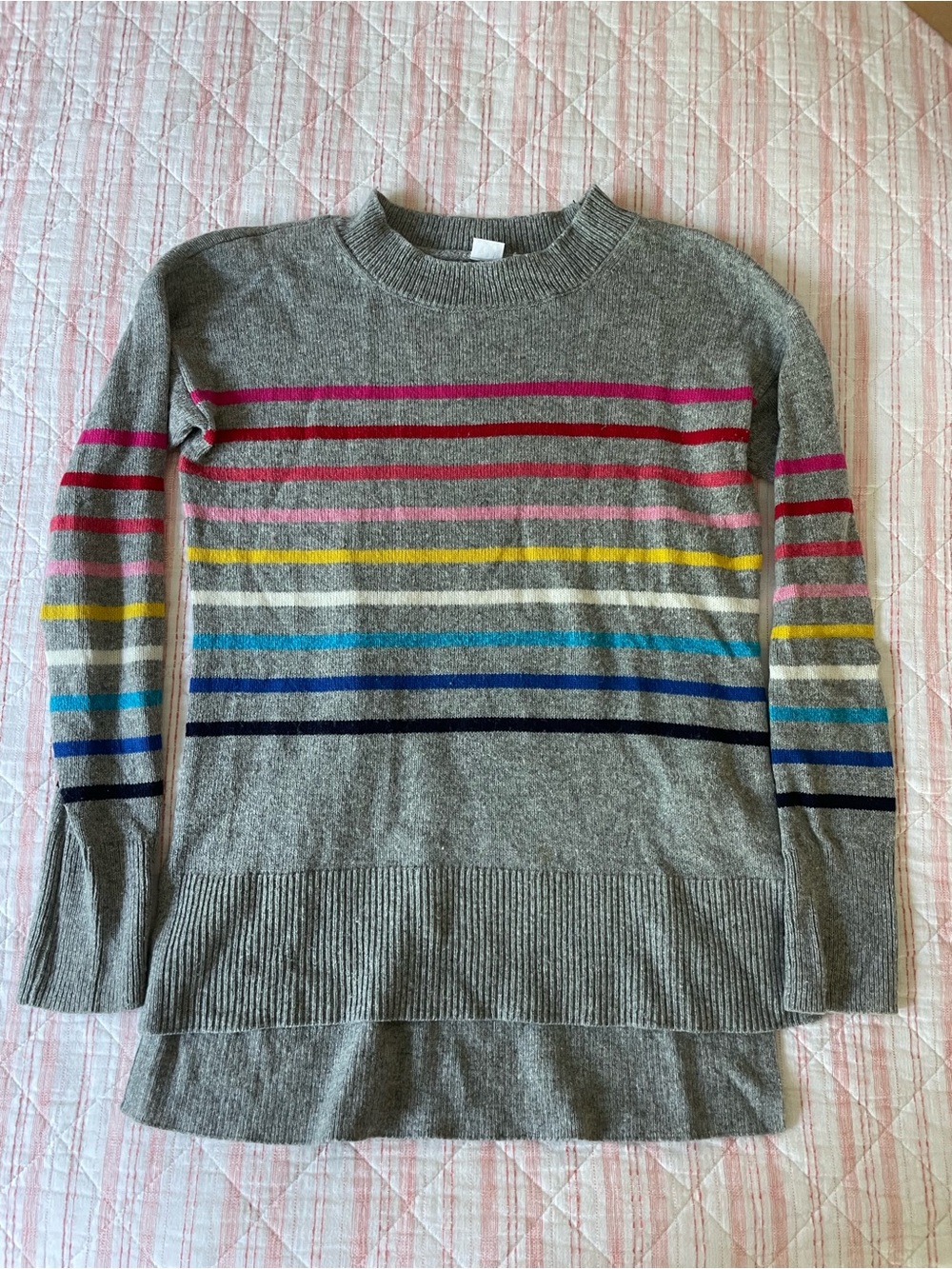 GAP Multi-Color Striped Crewneck Sweater